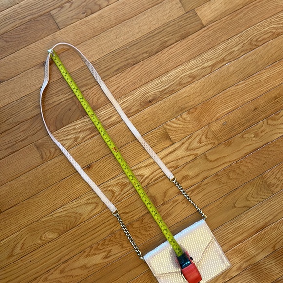 Kate Spade Lilac Street Dot Monday pink metallic gold envelope bag - Picture 13 of 15